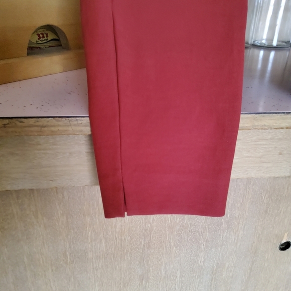 White House Black Market Skinny Ankle High Waist Tummy Panel  10 Tobacco Orange - Picture 2 of 10